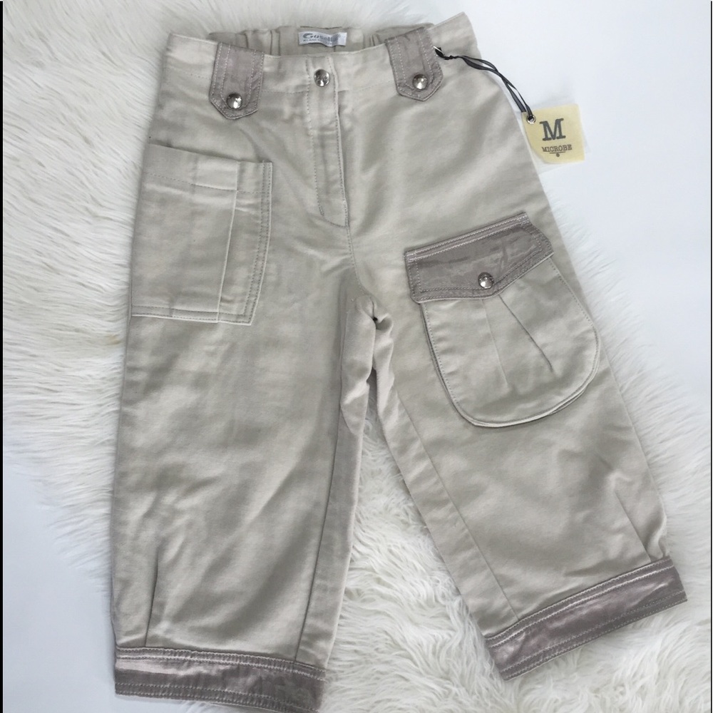 NWT Youth Girl Trendy Tan Cargo Pants